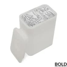 2023 Silver 1 oz Australia Perth Rectangular Dragon BU Coin Bar