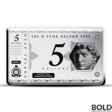 2024 100 Gram Pressburg SilverNote Coin Bar