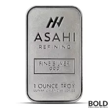 2024 1 oz Asahi Lunar Dragon Silver Bar