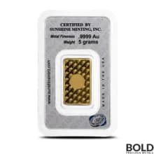 5 Gram Sunshine Mint Gold Bar