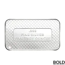 Silver 5 oz SilverTowne Flag Bar