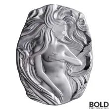 Silver 10 oz Argentia Art Nouveau Woman UHR Bar