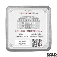 Silver 250 Gram Geiger Edelmetalle Cast Bar