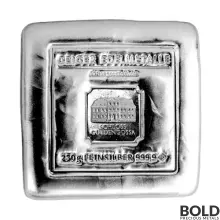 Silver 250 Gram Geiger Edelmetalle Cast Bar