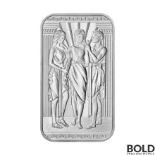 Silver 1 oz British Great Engravers: Three Graces Bar