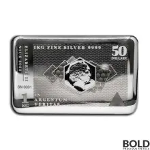 2022 Silver 1 Kilo Pressburg SilverNote Bar