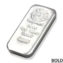 Silver 500 Gram Argor Heraeus Bar