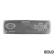 100 oz Istanbul Gold Refinery Silver Bar