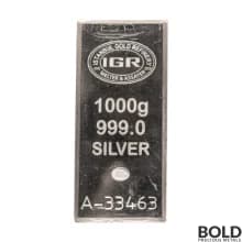 Silver 1 Kilo Istanbul Gold Refinery (IGR) Bar