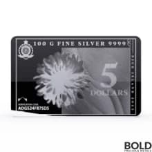 2023 Silver 100 Gram Pressburg SilverNote Bar