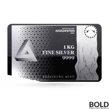 Silver 1 Kilo Pressburg Triangle Bar