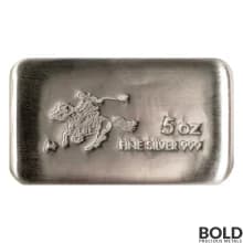 Silver 5 oz SilverTowne Pony Express Cast Bar