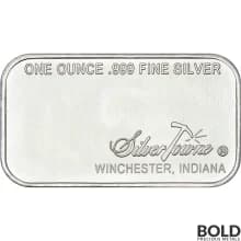 1 oz SilverTowne Retro Prospector Silver Bar