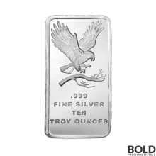 Silver 10 oz Random Eagle Bar (our choice)