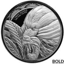 2022 Silver 1 oz Cameroon Mandrill Monkey Coin BU