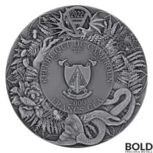 2022 Silver Cameroon Slavic Beastiary: Domowik 3 oz Antique High-Relief