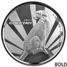 2022 Silver 1 oz Cameroon Cheetah BU