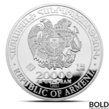 2024 5 Kilo Armenia Noah's Ark Silver Coin (BU)