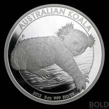 2012-P Australia Perth Koala 5 oz Silver Proof NGC PF69