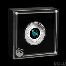 2021 Perth Lunar Ox Opal 1 oz Silver Proof
