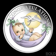 2021 Australia Newborn Baby Gift 1/2 oz Silver Proof
