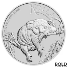 2022 Silver 1 Kilo Australia Perth Koala