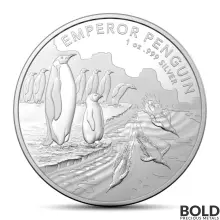 2023 1 oz Royal Australian Mint Emperor Penguin Silver Coin