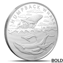 2023 1 oz Royal Australian Mint Humpback Whale Silver Coin