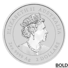 2023 Silver 2 oz Perth Lunar Year of the Rabbit BU