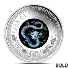 2024 1 oz Perth Opal Lunar Dragon Silver Coin (Proof)