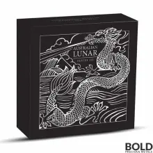 2024 2 oz Perth Lunar Dragon Silver Coin (Antiqued)
