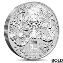 2024 5 oz Perth Lunar Year of the Dragon Silver Coin (BU)