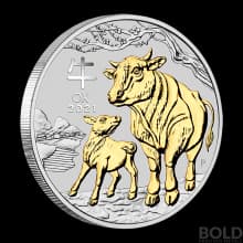 2021 Perth Lunar Year of the Ox 1 oz Silver Trio 3-Coin Set