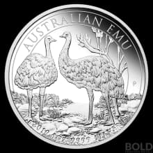 2019 Australia Perth Emu Silver BU 1 oz
