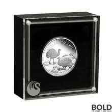 2020 Australia Perth Emu Silver Proof 1 oz