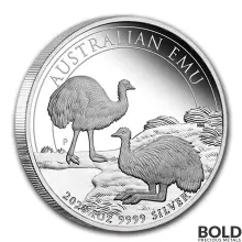 2020 Australia Perth Emu Silver Proof 1 oz