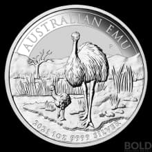 2021 Australia Perth Emu 1 oz Silver BU
