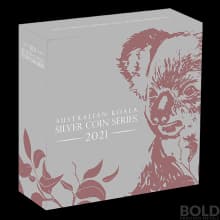 2021 Perth Koala 5 oz Silver Proof HR Gilded (Rose Gold)