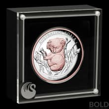 2021 Perth Koala 5 oz Silver Proof HR Gilded (Rose Gold)