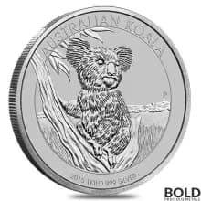 2015 Silver 1 Kilo Australia Perth Koala