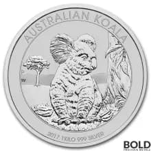 2017 Silver 1 Kilo Australia Perth Koala