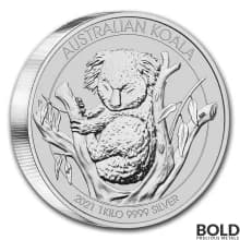 2021 Silver 1 Kilo Australia Perth Koala