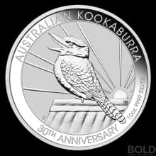 2020 Silver 10 oz Australia Perth Kookaburra 30th Anniversary