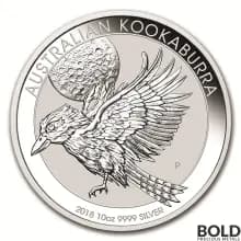 2018 Silver 10 oz Australia Perth Kookaburra