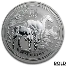 2014 Silver 1 oz Australia Perth Lunar Horse
