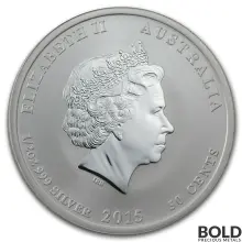 2015 Silver 1/2 oz Australia Perth Lunar Goat
