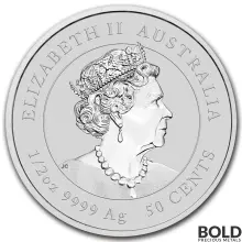 2021 Silver 1/2 oz Australia Perth Lunar Ox BU