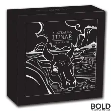 2021 Silver Australia Perth Lunar Year of the Ox Proof - 1/2 oz