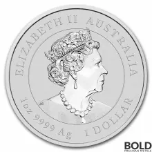 2022 Australia Perth Lunar Year of the Tiger 1 oz Silver BU