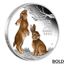 2023 Perth 1 oz Silver Lunar Year of the Rabbit 1 oz Trio 3-Coin Set